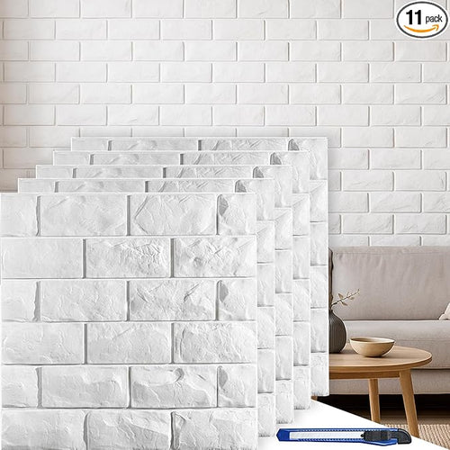 11 Pcs 3d Wall Panels Peel and Stick by Circloophs