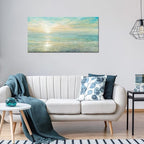 Goldfoilart Beach Sunrise Pictures Ocean Wall Art Coastal Canvas Prints Sea - Image 7