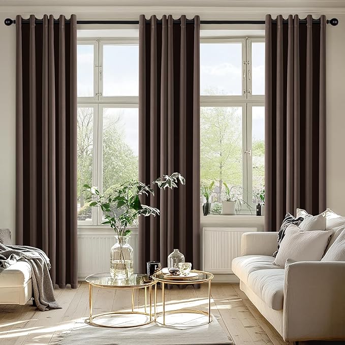 MIULEE Blackout Curtains for Bedroom Living Room 2 Panels, Thermal Insulated - Image 6