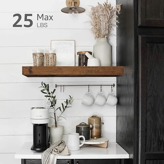 QEEIG Floating Shelf for Wall Bathroom Shelves Bedroom Kitchen Living Room - Image 4