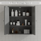 Shintenchi Bathroom Wall Medicine Cabinet - Image 7