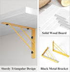 Love-KANKEI Corner Shelf Wall Mounted, Floating Wall Shelves - Image 6