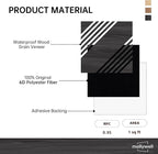 Mollywell Acoustic Panels, PVC Wood-Grain Decor, 12x12 Inch Carved Pattern - Image 7