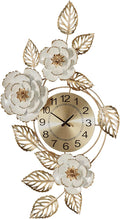 Touch of Class Aurora Ivory and Gold Floral Wall Art Clock by TouchofClass