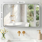 NEWBULIG 24X36 Inch Bathroom Mirror - Image 2