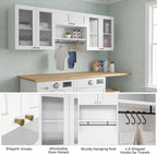 70.8"L Wall Mounted Laundry Room Cabinet Set - Image 9