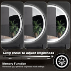 DUMOS 28 Inch Round LED Bathroom Mirror - Image 7