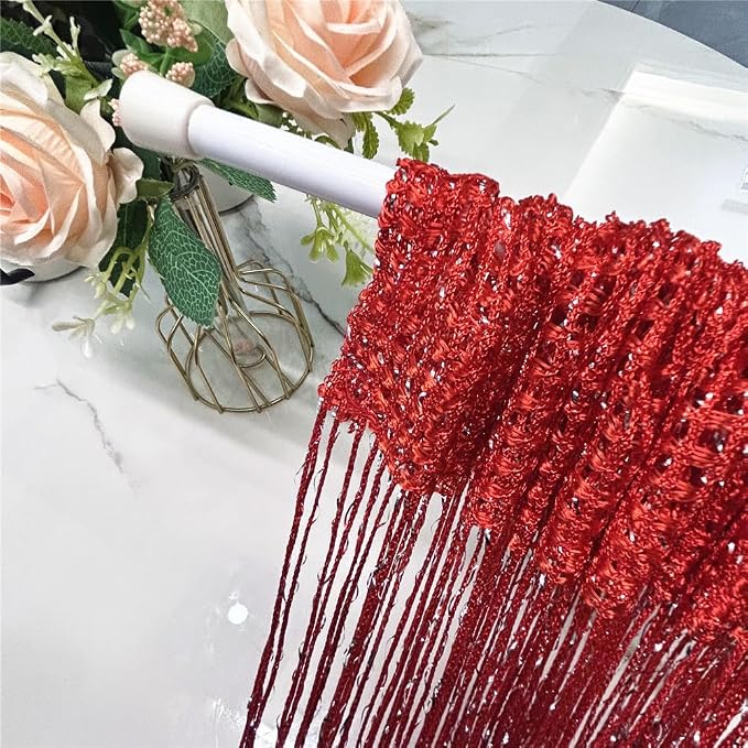 ave split Decorative Door String Curtain Wall Panel Fringe Window Room Divider - Image 2