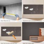 3D Wall Panels - 4PCS 47.2"x23.6" Faux Stone Wall Covering - MCM Modified Clay - Image 5