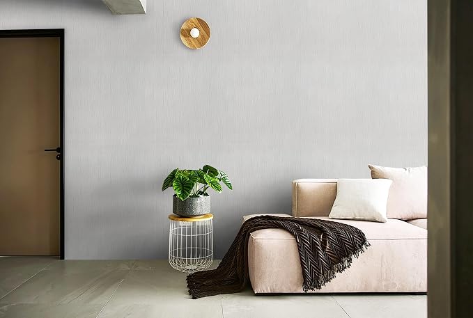 Heroad Peel and Stick Wallpaper Wood Contact Paper Wood Wallpaper Light Grey - Image 2