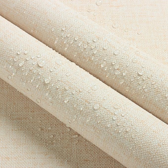 Grasscloth Peel and Stick Wallpaper Beige Contact Paper 15.7inch x 393.7inch - Image 6
