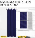 NICETOWN Navy Blue Blackout Curtains 68 inches Length - Image 5