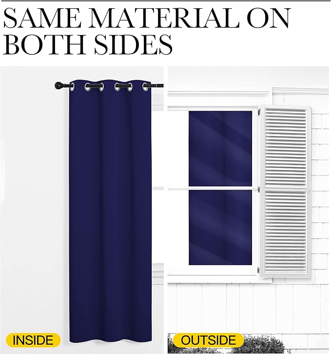 NICETOWN Blackout Draperies Curtains, All Season Thermal Insulated Solid - Image 7