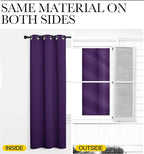 NICETOWN Purple Blackout Curtains 96 inches Long, Niose Reducing and Thermal - Image 6