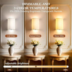 OCATO Battery Operated Wall Sconce: Wireless Wall Sconces Set of Two Battery - Image 2