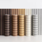 Haimin Wood Grain Slat Wall Panels Peel and Stick Faux Wood Thick Wallpaper - Image 8