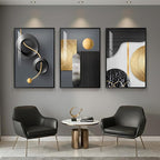 Large Framed Modern Elegant Wall Art - Image 3