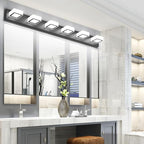 Ralbay Black Bathroom Vanity Lights 48inch Metal Acrylic LED Modern Bathroom - Image 2