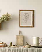 InSimSea Gold Bamboo Framed Canvas Wall Art, Minimalist Chamomile Botanical - Image 5