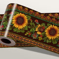 Sunflower Wallpaper Border 196x4 Inch Peel and Stick Wall Border Removable by IOHEFY