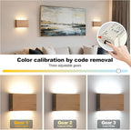 Wood Wall Sconce Indoor Wall Lights Hardwired 1 Pack Up and Down Wall Mount - Image 3