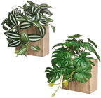 Wood Wall Planter Vase with Artificial Plants Wall Decor, Small Wall Hanging - Image 7