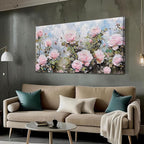 Ardemy Flower Wall Art Canvas Art Wall Decor, Floral Painting Textured Picture - Image 6