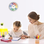 XFM Learning Clock for Kids 12 Inch Colorful Teaching Time Wall Clocks Battery - Image 3