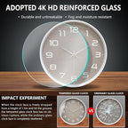 8 Inch Modern Wall Clocks Battery Operated - Image 5