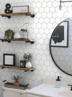 Kitchen Peel and Stick Wallpaper White Wallpaper Modern Contact Paper - Image 8