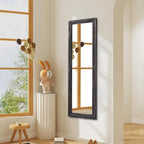 AAZZKANG Rectangular Mirror Full Length Wooden Frame Retro Large Wall Hanging - Image 6