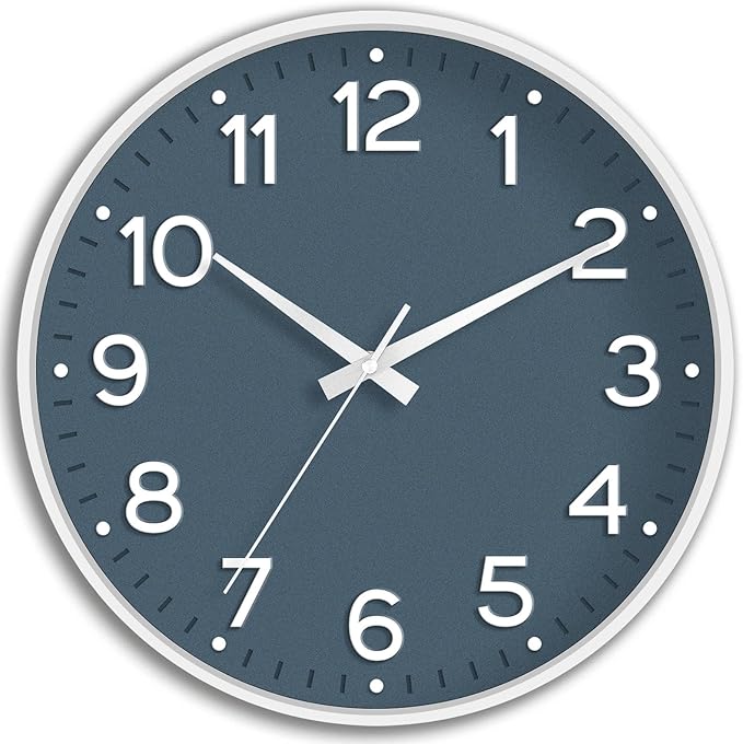 Roymnie Wall Clock 12 Inch Silent Wall Clocks Battery Operated- Modern Non by Unknown