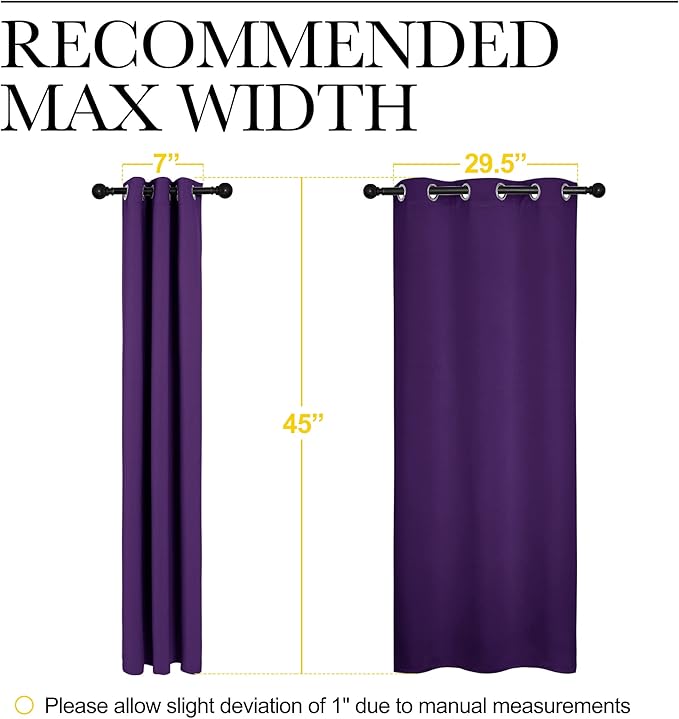 NICETOWN Thermal Insulated Blackout Draperies Curtains, Triple Weave Home - Image 7