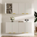 ChooChoo 4 Doors Wall Cabinet Laundry Room, Bathroom Wall Cabinet - Image 2