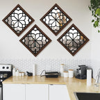 ZEXUIRU 4 Set. Rustic Wall Mirrors - Image 5