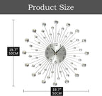 Large Metal Decorative Wall Clocks Silent Non-Ticking, Bling Shining Modern Art - Image 5