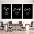 Gift for Boss, Framed Canvas Wall Art Success Quote, Office Wall Art, Positive - Image 2