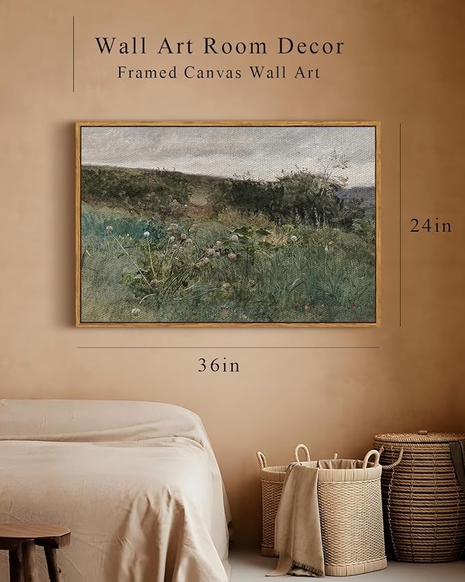 InSimSea Framed Canvas Wall Art Vintage Decor, Rustic Classical Paintings - Image 4