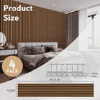 RITOLLO 4 Pack Wood Panels for Wall, 90.55"×12.6" Wood Slat Acoustic Panels for - Image 2