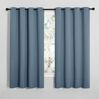NICETOWN Smoky Blue Blackout Curtains 68 inches Length by NICETOWN