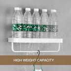 VOLPONE Bathroom Shelves Wall Mounted 2 Tier Glass Floating Shelf - Image 6