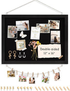 Double-Sided Black Cork Board by AMUSIGHT