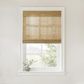 TWOPAGES Custom Cordless Natural Woven Roman Shades, No Drill or Motorized by TWOPAGES
