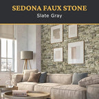 AZ Faux High-Density Polyurethane Faux Stone Interlocking Right Endcap - Image 2