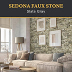 AZ Faux High-Density Polyurethane Faux Stone Interlocking Left Endcap - Image 2