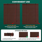 Bamboo Blinds for Interior Windows, Custom Roller Shades for Indoor Window and - Image 5