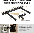 BGMG Wood Floating Shelves 18 inch, Solid Wood Wall Shelves - Image 3