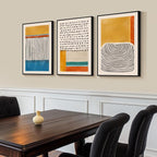 Large Framed Colorful Abstract Wall Art - Image 4