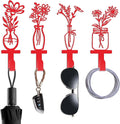 Decorative Wall Hooks, Metal Flowers Wall Decor by Unknown
