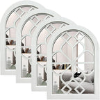ZEXUIRU 4 Set. Rustic Wall Mirrors by ZEXUIRU